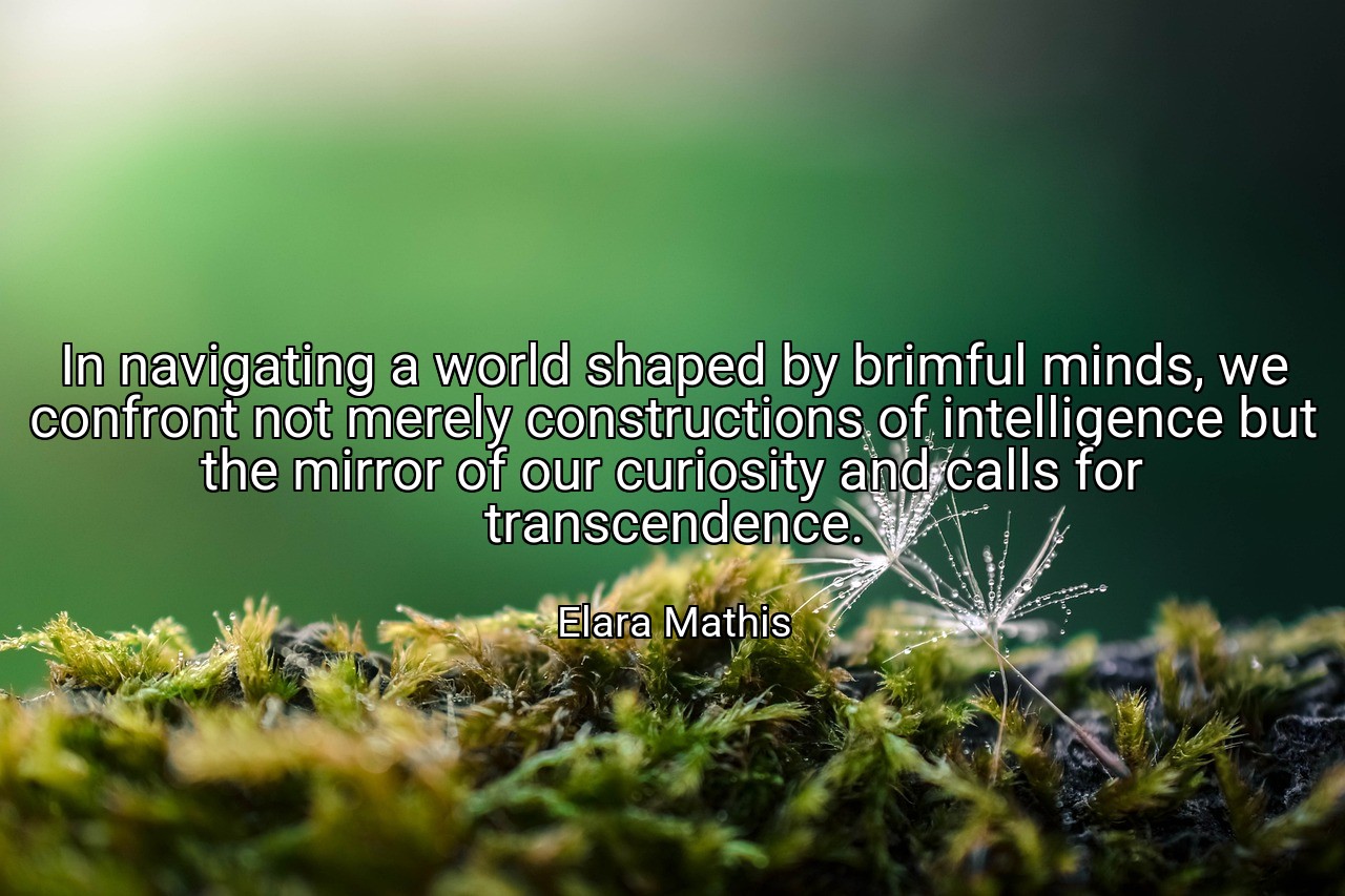 In navigating a world shaped by brimful minds, we confront not merely constructions of intelligence but the mirror of our curiosity and calls for transcendence. - Elara Mathis